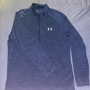 Men's Navy Under Armour Tech ½ Zip Long Sleeve - Large